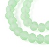Baking Paint Frosted Glass Beads Strands X-FGLA-N003-6mm-04-3