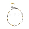 304 Stainless Steel Oval Link Chain Bracelets for Women BJEW-JB14165-3