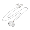 Elephant 304 Stainless Steel Pendant Necklaces NJEW-H059-06P-4