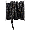 7.1 Yards Glass Rhinestone Synthetic Rubber Round Cord DIY-GF0013-74C-7