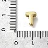 Brass Micro Pave Cubic Zirconia Letter Pendants KK-D295-32G-20-3