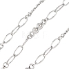 304 Stainless Steel Oval with Flat Round Link Chains CHS-H117-11P-1