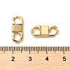 Rack Plating Brass Fold Over Clasps KK-Q807-04G-3