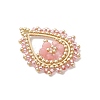 Glass Seed Bead & Dyed Natural Malaysia Jade Pendants PALLOY-MZ01280-01-2