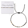 Boho Adjustable Handmade Glass Seed Braided Bead Bracelets for Women HK4747-1-2