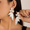 Chic 3D Leaf Zinc Alloy Stud Earrings CN5092-2-1