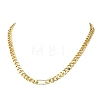 7.5MM Brass Panzer Chain Necklaces NJEW-JN06004-3