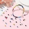 100Pcs Handmade Evil Eye Lampwork Round Bead Strands LAMP-YW0001-75-4
