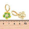 Brass Micro Pave Cubic Zirconia Hoop Dangle Earrings KK-CBA8324-10G-7