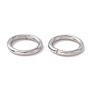 Non-Tarnish 304 Stainless Steel Open Jump Rings X-STAS-C040-01F-P-4
