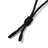 Adjustable Natural Mixed Gemstone Sailor's Knot Pendant Necklace with Nylon Cord for Women NJEW-L171-02-6