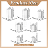 7Pcs 7 Sizes Acrylic Ring Display Riser Stand Sets ODIS-WH0099-256A-2