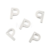 Tarnish Resistant 304 Stainless Steel Letter Charms STAS-O072-P-2