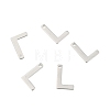 304 Stainless Steel Letter Charms X-STAS-O072-L-2