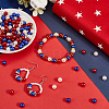Independence Day Acrylic/ABS Plastic Imitation Pearl OACR-SP0001-66B-01-3