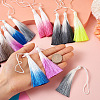 27Pcs 9 Colors Polyester Tassel Big Pendants FIND-SW0001-14-6