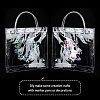 Valentine's Day Transparent PVC Plastic Gift Bag with Handle ABAG-WH0005-22-5