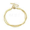 304 Stainless Steel Snake Chain Bracelets BJEW-C084-03G-5