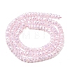 Electroplate Glass Beads Strands GLAA-Q105-03-05-2