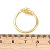 Blue Evil Eye Fish Brass Micro Pave Clear Cubic Zirconia Rings RJEW-A088-02G-5