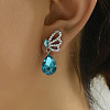 Elegant Crystal Butterfly Earrings and Necklace Set for Women XX8353-1
