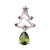 Brass Micro Pave Cubic Zirconia Pendants KK-L258-01P-C01-1