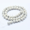 Synthetic Howlite Bead Strand G-E439-6mm-01C-2