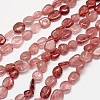 Natural Strawberry Quartz Bead Strands G-L459-01-1