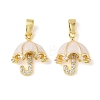 Brass Micro Pave Cubic Zirconia Pendants KK-A290-05G-01-1