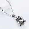 Viking Dog Guardian Bell 304 Stainless Steel Pendant Box Chain Necklaces for Men Women HU1943-1