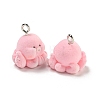 Flocky Acrylic Pendants FIND-A044-01F-2