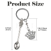 Tibetan Style Alloy Keychains KEYC-YW00266-3