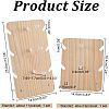  2 Sets 2 Styles Wood Sunglasses Display Stands ODIS-NB0001-30-2