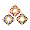 3Pcs Glass Seed Beaded Pendants PALLOY-MZ01286-1