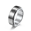 Viking Word 304 Stainless Steel Rotatable Finger Rings for Men FS-WGA52A7-05-1