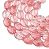 Synthetic Cherry Quartz Glass Beads Strands G-H349-A01-27-4