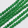 Natural & Dyed Malaysia Jade Bead Strands G-A146-4mm-A06-3