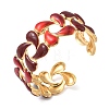 Teardrop 304 Stainless Steel Cuff Bangles BJEW-F525-03A-G-2