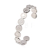 201 Stainless Steel Cuff Bangles for Women BJEW-T024-01A-P-2