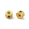 Brass Micro Pave Cubic Zirconia Beads KK-R216-11G-01-2