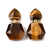 Natural Tiger Eye Perfume Bottle Pendants G-L623-12G-01-1
