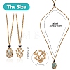 Braided Waxed Cotton Thread Cords Macrame Pouch Necklace Making AJEW-SW00022-13-2
