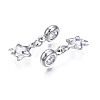 Rack Plating Alloy European Dangle Charms MPDL-N039-204S-2