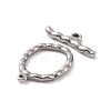 Non-Tarnish 304 Stainless Steel Toggle Clasps STAS-A067-02P-2