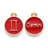 Alloy Enamel Pendants X-ENAM-S124-01A-07I-1