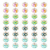 40Pcs 4 Colors Resin European Beads RPDL-TA0001-15-1