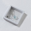 Ocean Handmade Lampwork Heart Pendant 201 Stainless Steel Cable Chain Necklaces WG9777A-04-3