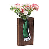 Wood Glass Vase Ornaments AJEW-WH0481-728-1