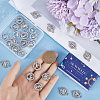 SUNNYCLUE 32Pcs 4 Styles Alloy Crystal Rhinestone Connector Charms FIND-SC0007-40-3