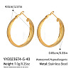 304 Stainless Steel Hoop Earrings UF4062-2-1